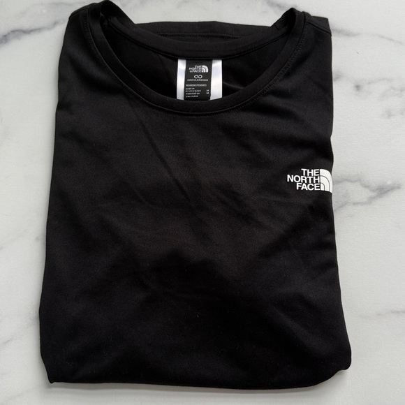 The North Face Flash Dry Black Short Sleeve Tee White Logo Size Medium - Picture 11 of 11